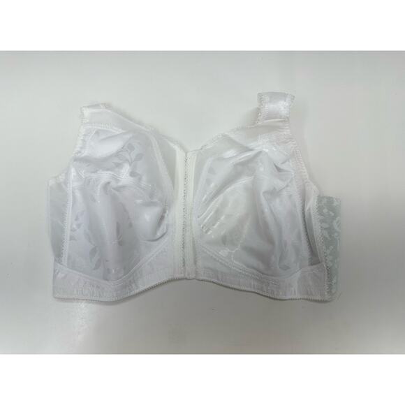 Playtex 18 Hour Womens Bra Size 42DD White Front Clasp Wirefree 4695 - Picture 1 of 9